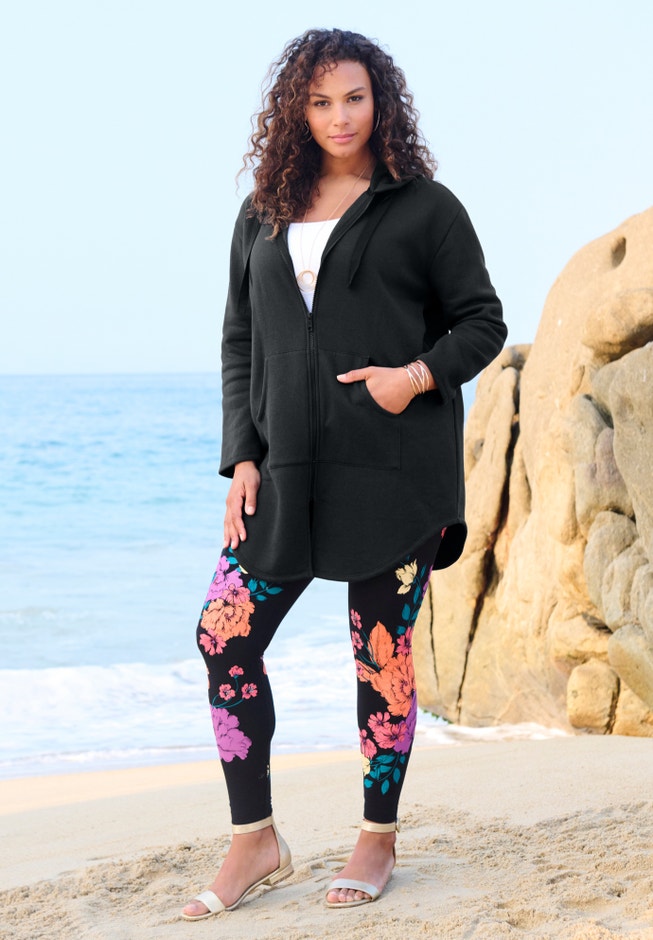 Fleece Zip Hoodie Sweatshirt image number 5