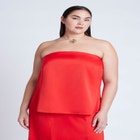 Column Satin Tube Top image number null