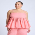 Peplum Cami Top image number null