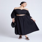 Off The Shoulder Sweetheart Neckline Top image number null