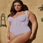 Lace Detail Corset One Piece image number null