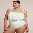 Crossover Strapless One Piece image number null