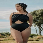 Crossover Strapless One Piece image number null