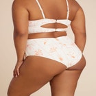 Ruched Highwaist Bikini Bottom image number null