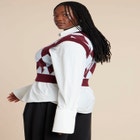 Intarsia Sweater Vest image number null