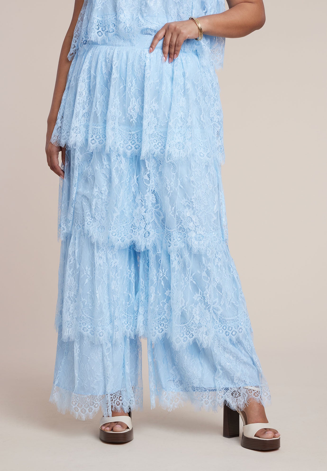 Tiered Lace Pant image number 0