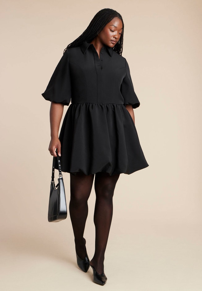 Collared Mini Dress | ELOQUII Collared Mini Dress | ELOQUII