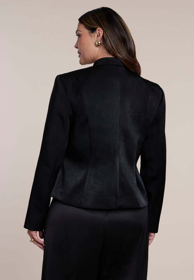 Fitted Satin Jacket image number 1
