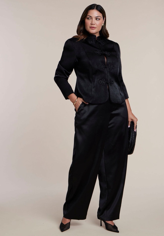 Fitted Satin Jacket image number 2