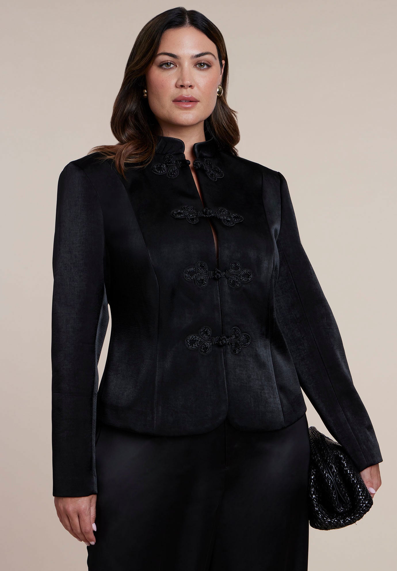 Fitted Satin Jacket image number 0