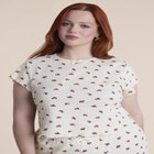 Printed Pointelle Pajama Set image number 1