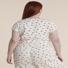 Printed Pointelle Pajama Set image number 2