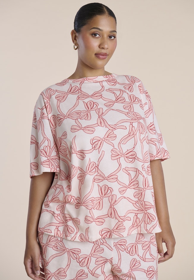 Printed Cotton Pajama Set image number 1