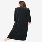Smocked Velour Long Robe image number null