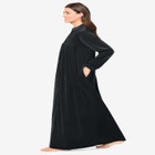 Smocked Velour Long Robe image number null