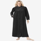 Smocked Velour Long Robe image number null