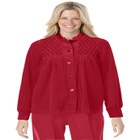 Smocked velour 25&#34; bed jacket by Only Necessities&#174 image number null