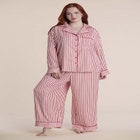 Striped Satin Pajama Set image number 0