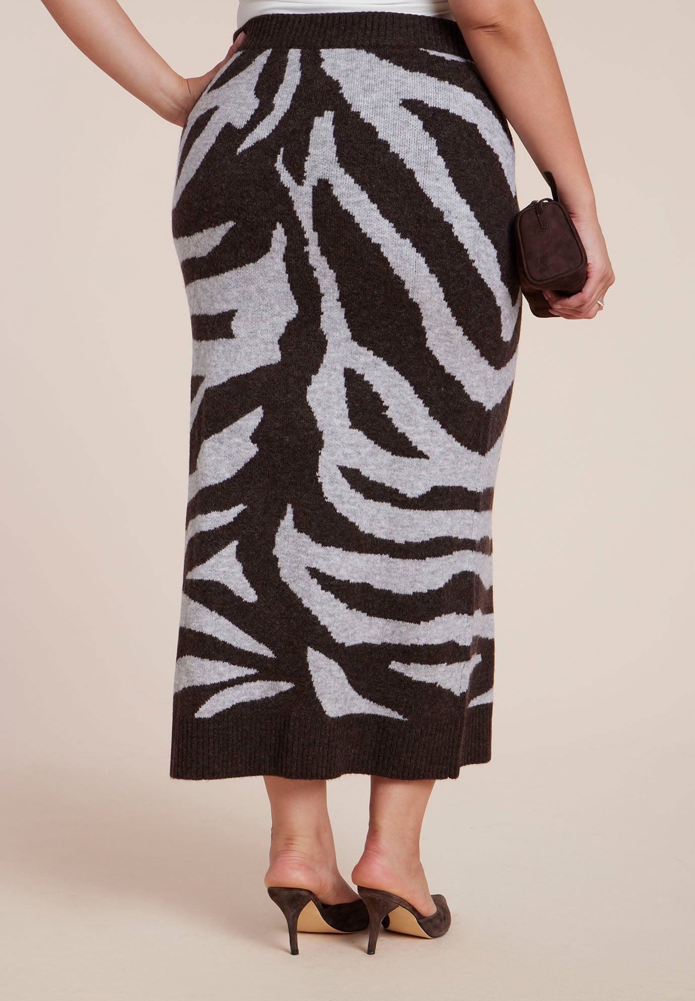 Intarsia Maxi Skirt image number 1