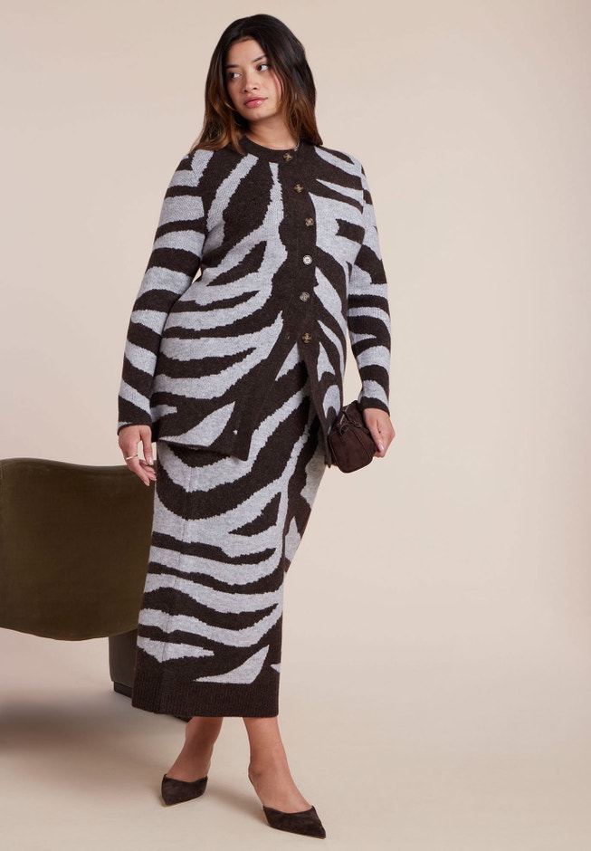 Intarsia Maxi Skirt image number 2