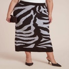 Intarsia Maxi Skirt image number null