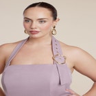 Buckle Neckline Maxi Dress image number null