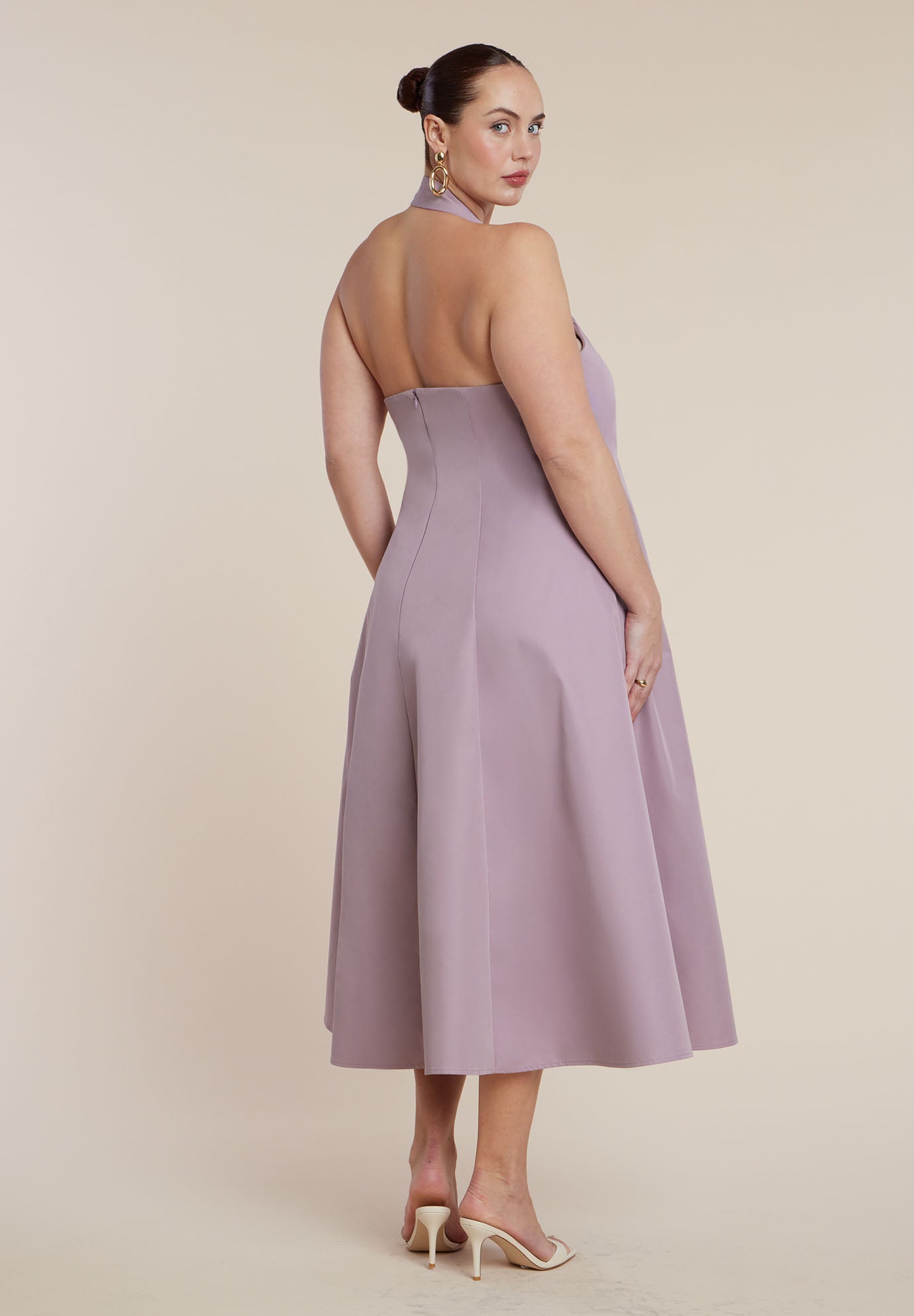 Buckle Neckline Maxi Dress image number 3