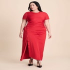 Slinky Dress W Buttons image number null