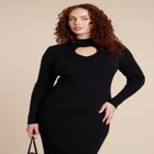 Heart Cutout Midi Dress image number null