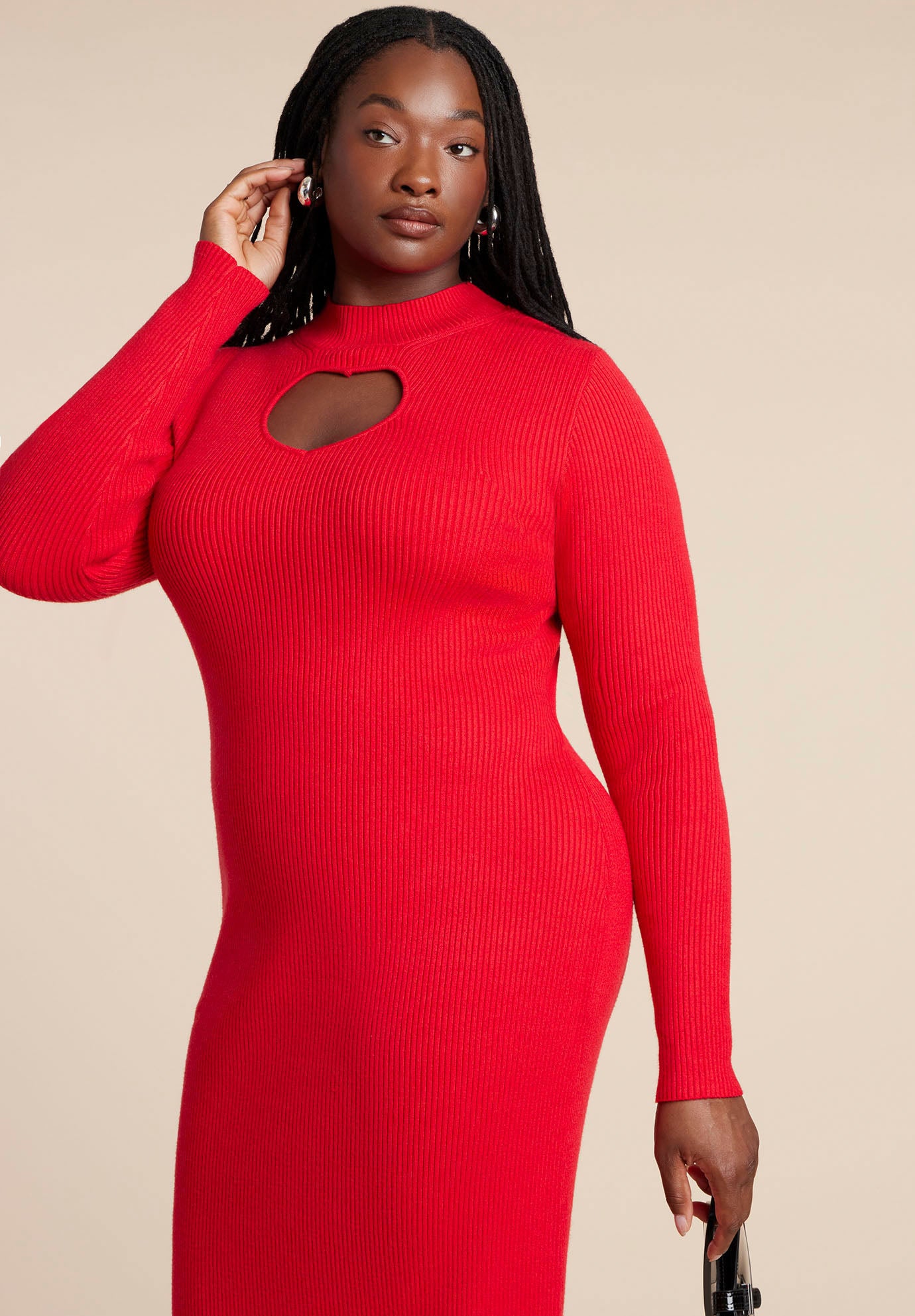 Heart Cutout Midi Dress image number 1