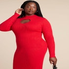 Heart Cutout Midi Dress image number null