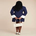 Twofer Pinstripe Blazer Dress image number null