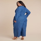 Chambray Pleated Jumpsuit image number null