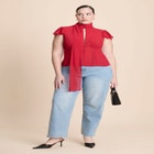 Heart Pocket Naomi Straight Leg Jean image number null