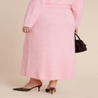 Fuzzy Maxi Sweater Skirt image number null