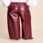 Textured Faux Leather Wide Leg Pant image number null