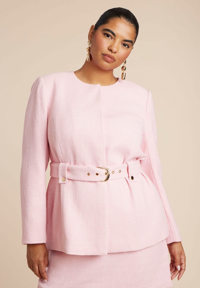 Belted Tweed Jacket image number 1