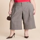 Plaid Culotte Trouser image number null