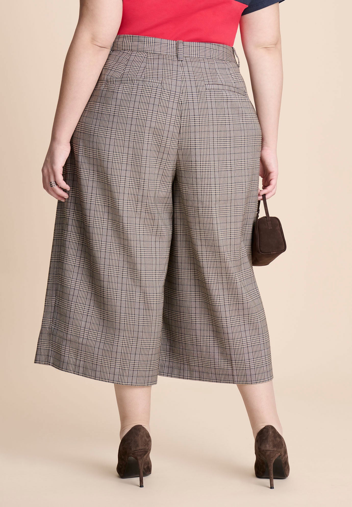 Plaid Culotte Trouser image number 3