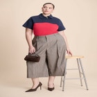 Plaid Culotte Trouser image number null