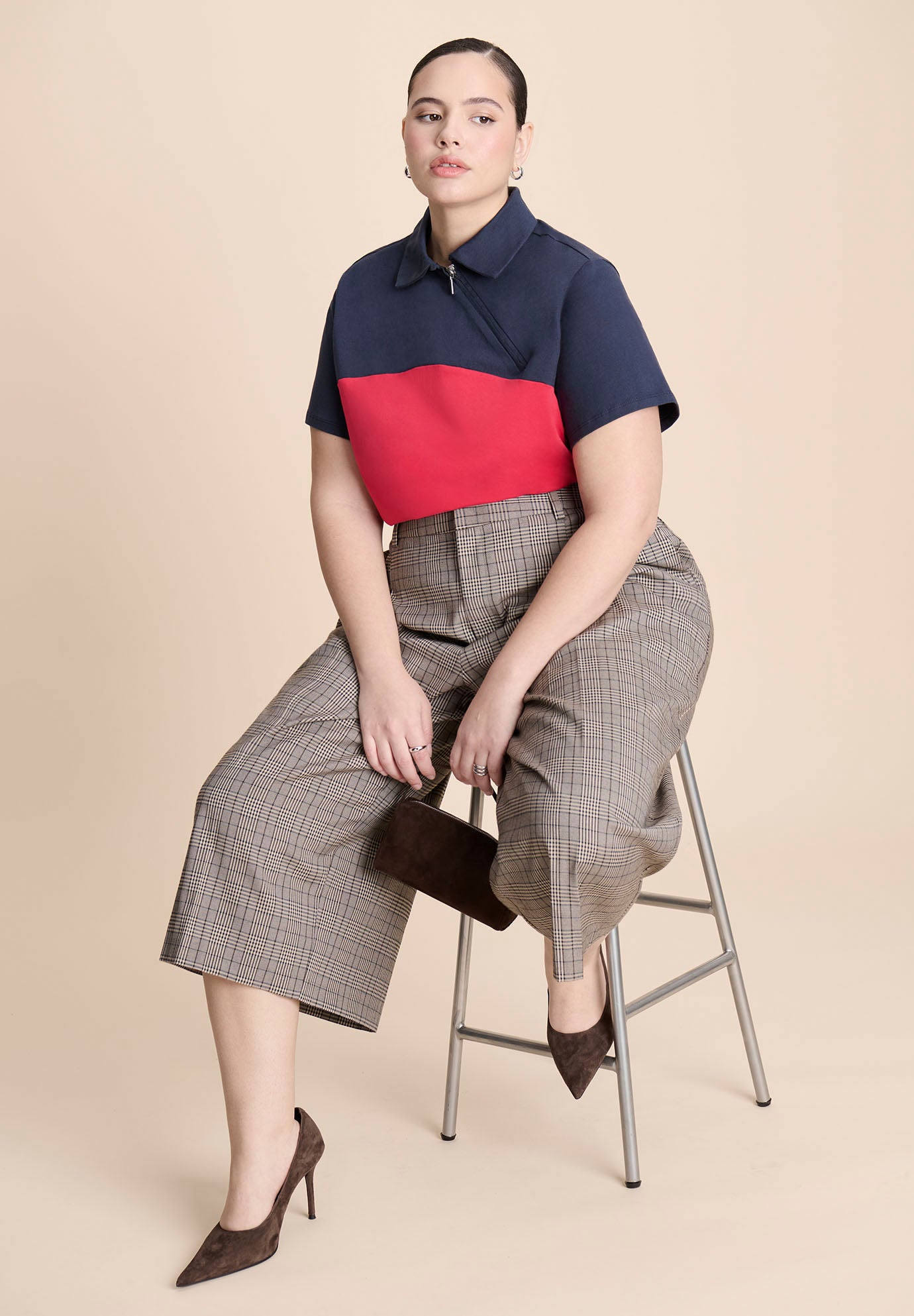 Plaid Culotte Trouser image number 6