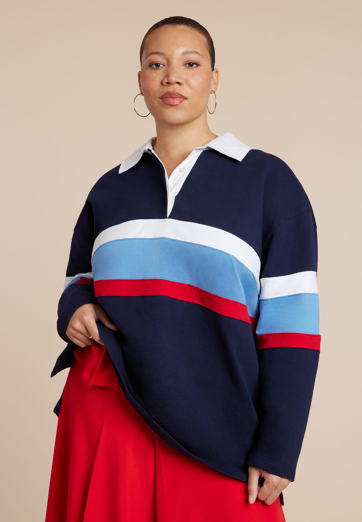 Striped Polo Shirt image number 1