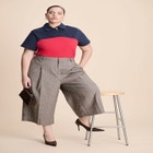 Asym Zipper Neck Polo Shirt image number null