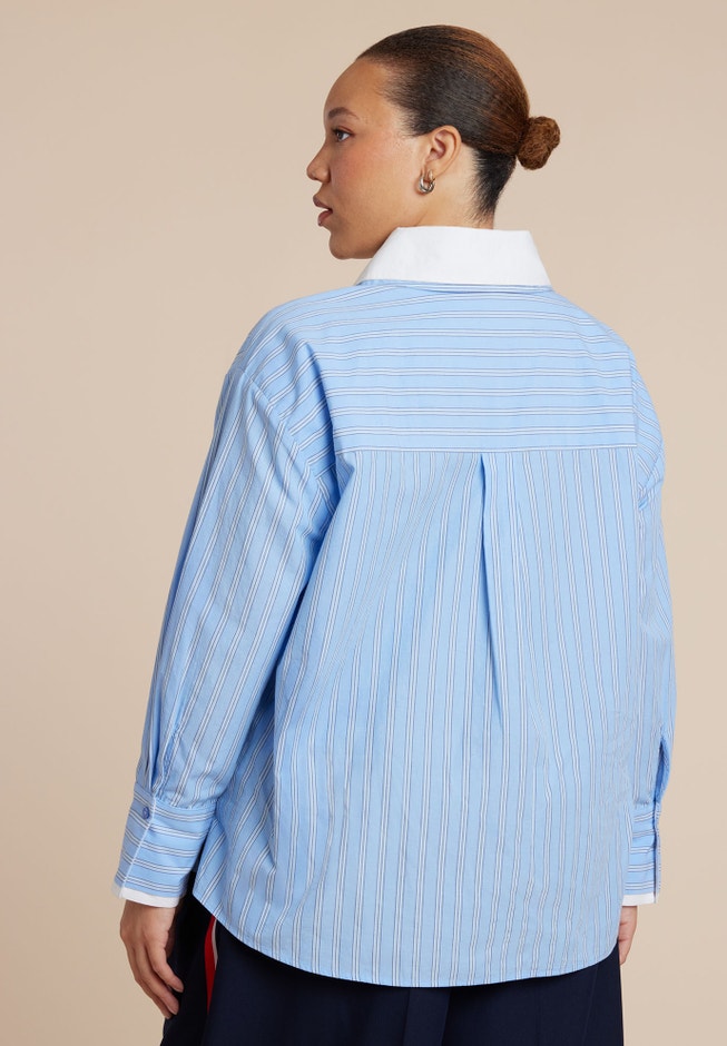 Double Collared Button Up Top image number 2