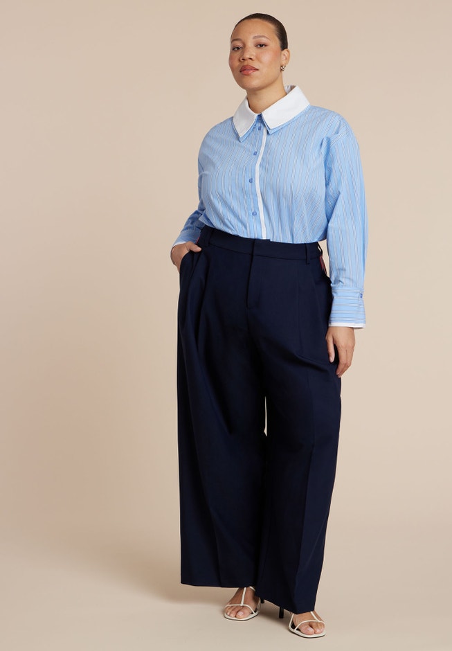 Double Collared Button Up Top image number 3