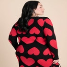 Heart Cropped Cardigan image number null