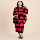 Heart Cropped Cardigan image number null
