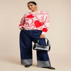 Scattered Heart Sweater image number null