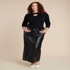 Heart Cut Out Sweater image number null