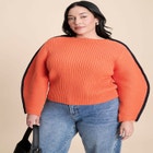 Rounded Sleeve Sweater image number null